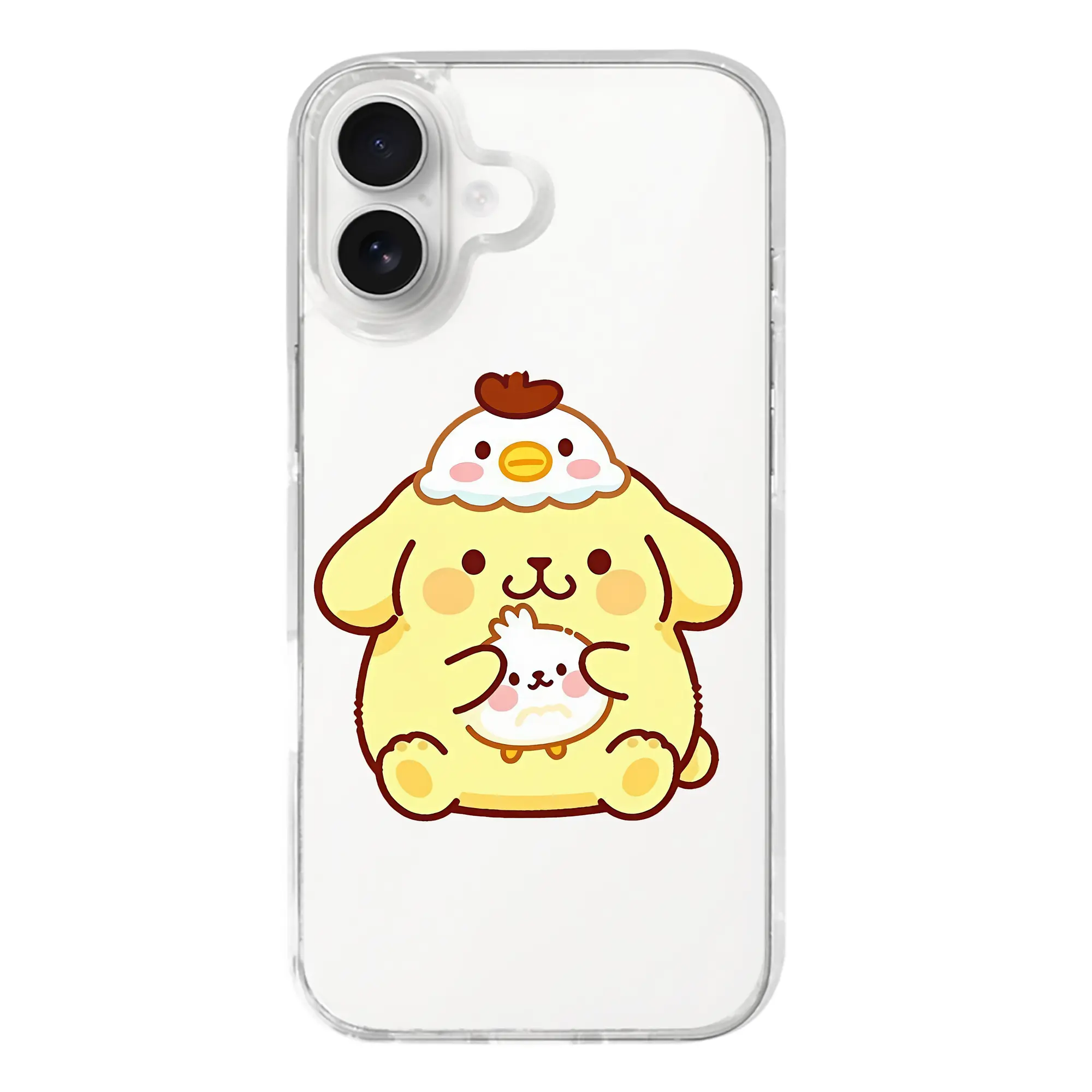 サンリオ グッズ,ポムポムプリン - iPhone 17シリーズ 透明スマホケース – 薄型・耐衝撃・精密フィット保護カバー